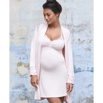 Kismama és szoptatós hálóing CacheCoeur Serenity s púder
