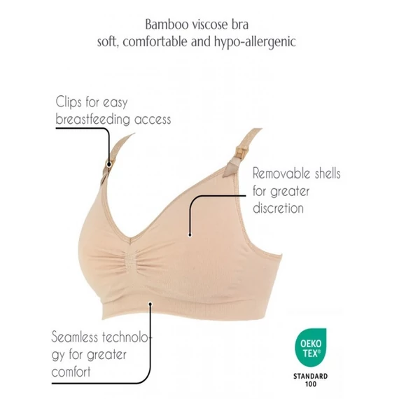 Kismama és szoptatós melltartó + 1 pár melltartóbetét Slim CacheCoeur Curve
